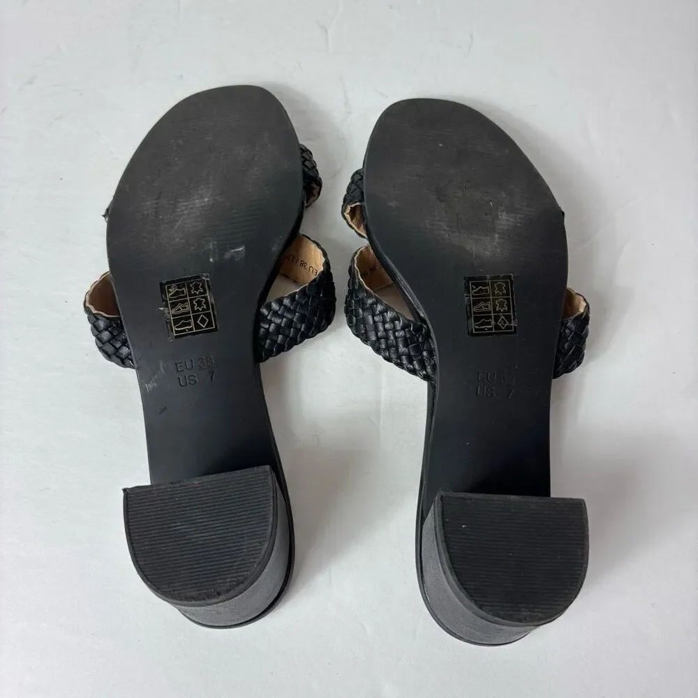 SALT + UMBER MALLORCA HEELS - BLACK